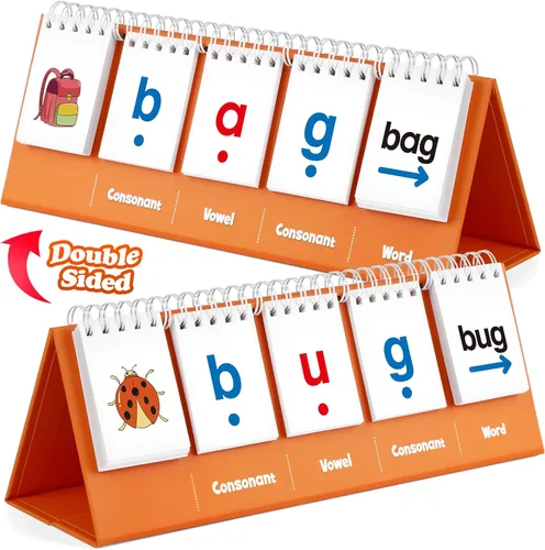 Aizweb Juegos de Palabras CVC, Juegos de Fonética Tarjetas Didácticas para Preescolar Jardín de Infantes Aula, Aprender a Leer, Lectura Manipulativa