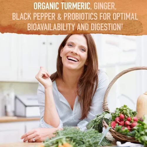 Miniatura 3 de Garden of Life Organics Apoyo para articulaciones y movilidad de cúrcuma de máxima potencia 30 tabletas - 500mg de curcumina