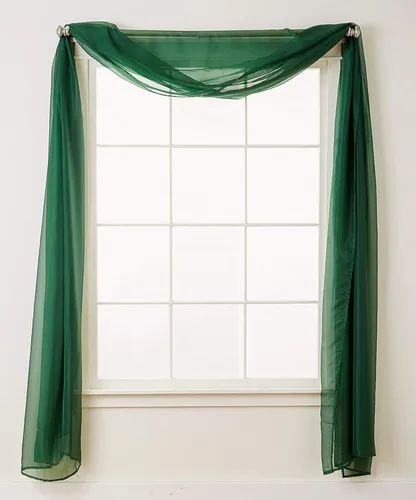Miniatura 30 de Elegant Comfort - Cortinas transparentes de lujo con bolsillo para barra para cocina, dormitorio y sala de estar, Microfibra, Beige