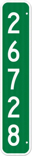 Letrero de dirección 911, buzón de correo de emergencia personalizado, aluminio resistente .080 libre de óxido, de doble cara, ideal para entrada de