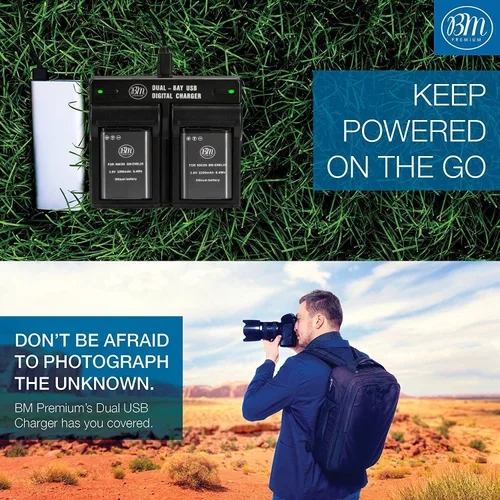 Miniatura 6 de BM Premium Paquete de 2 baterías EN-EL23 y cargador de batería dual para cámara digital Nikon Coolpix B700, P900, P600, P610, S810c
