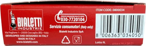 Miniatura 3 de Junta y filtro Bialetti de repuesto para cafetera italiana de 1 taza