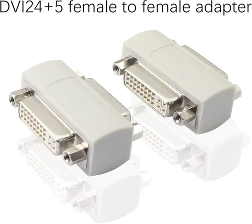 Miniatura 2 de YOUCHENG Acoplador DVI hembra a hembra, extensor de señal de cable serie DVI24+5/DVI-I, para extender y conectar dos cables DVI (paquete de 2)