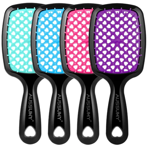 Miniatura 10 de 2 Pack Cepillo para Desenredar con Ventilación - Cepillo Desenredante con Cerdas Suave para Cabello Sin Enredos - Ideal para Cabello Natural