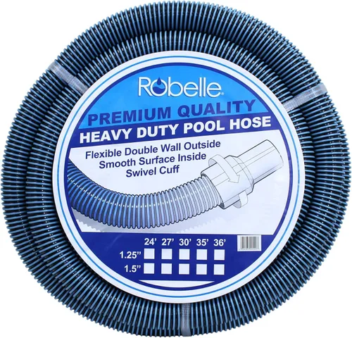 Miniatura 2 de Robelle Manguera de aspiradora de piscina prémium de 18 pies x 1-1/4 pulgadas