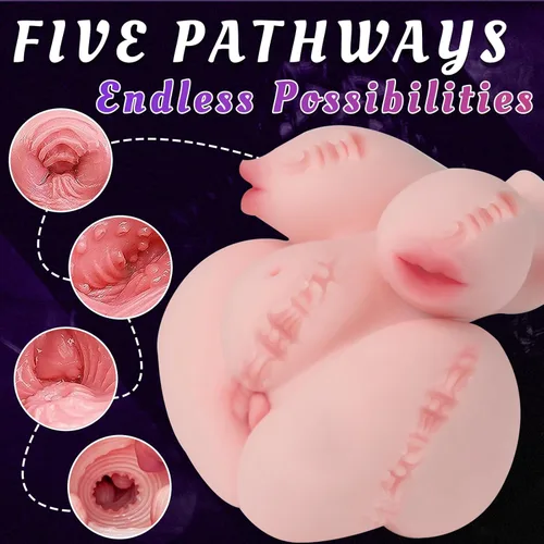 Miniatura 3 de Muñecas sexuales de 10.14 libras para hombres, masturbador con pezones grandes penetrables, juguetes sexuales con pechos realistas, vagina y anal