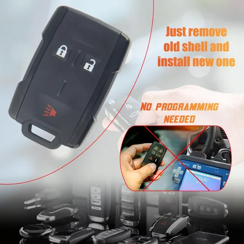 Miniatura 5 de M3N-32337100 Estuche para Llavero Compatible con Sierra Colorado Silverado 1500 Silverado 2500 Silverado 3500 Tahoe Canyon Sierra 1500 Yukon