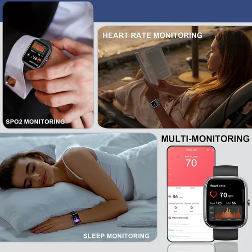 Miniatura 5 de Reloj inteligente para hombres y mujeres (responder/hacer llamadas), nuevo 2025 reloj inteligente HD de 1.91", reloj de fitness con más de 120 modos