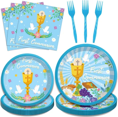Miniatura 20 de Kepeel Juego de 96 platos y servilletas para fiesta de autos de carreras, suministros de fiesta, decoración de deportes de carreras para niños