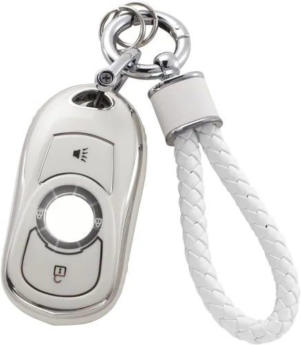 Miniatura 37 de YO&YOYE - Funda para llavero Ford con llavero, protector de llavero de TPU suave para F150 Explorer Mustang Edge Lincoln MKZ MKX MKC