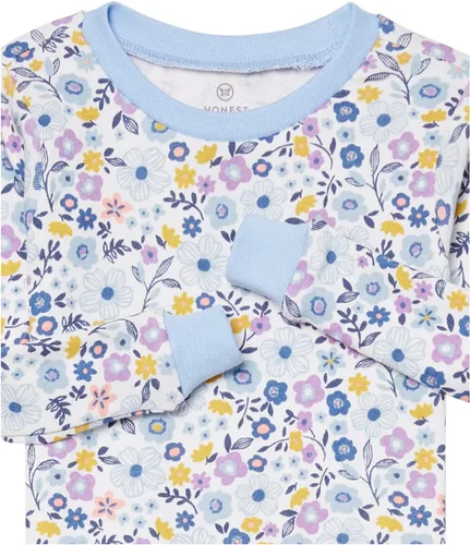Miniatura 8 de HonestBaby Multipack 2-Piece Pajamas Sleepwear Pjs 100% Organic Cotton for Infant, Baby, Toddler Girls (Legacy)