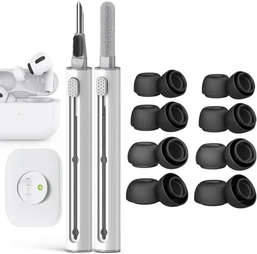 Miniatura 43 de Pohgelan Compatible con AirPods Pro de 2ª/1ª Generación Puntas de Repuesto para Auriculares, con Orificio de Reducción de Ruido y Pantalla