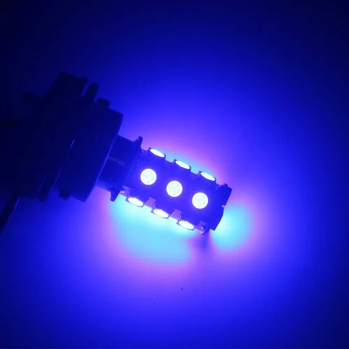 Miniatura 2 de Pack de 6 bombillas DC12V color azul 1156 BA15S 1141 1073 7506 Foco LED de repuesto para señal de giro, luz de freno, luz trasera o faro de reversa