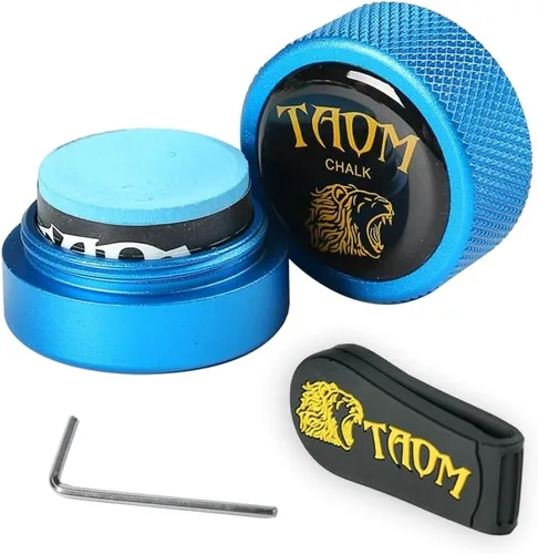 Miniatura 12 de TAOM - Soporte para tiza de billar, herramienta práctica redonda, accesorios de billar, mini estuche magnético para punta de tiza, contenedor