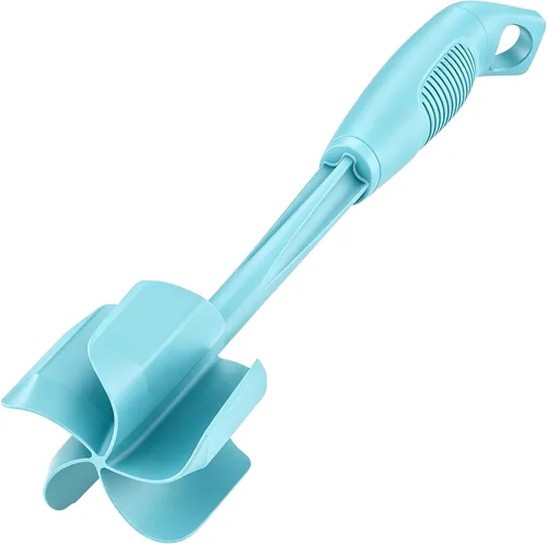 Miniatura 9 de Ourokhome Picador de carne y triturador de papas, triturador de carne molida de nailon resistente al calor para hamburguesas, 5 cuchillas curvas