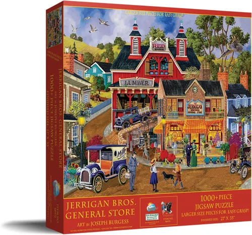 Miniatura 2 de SUNSOUT INC - Jerrigan Bros General Store - Rompecabezas de 1000 piezas grandes por artista: Joseph Burgess - Tamaño acabado 27" x 35" - MPN # 38971