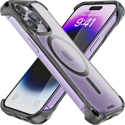 Miniatura 38 de Phone REBEL - Funda transparente para iPhone 14 Plus [Serie esmerilada Gen-4], textura mate translúcida, no se pone amarilla, protectores a prueba