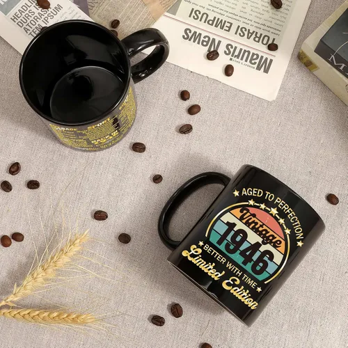 Miniatura 3 de LEJIAJINW Regalos de 80 cumpleaños para hombres y mujeres – Regalos para mujer de 80 años de edad, regalo de cumpleaños 80 para él – Taza de café