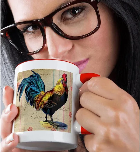 Miniatura 2 de 3dRose Taza, 11oz, Rojo/Blanco, taza_108229_5