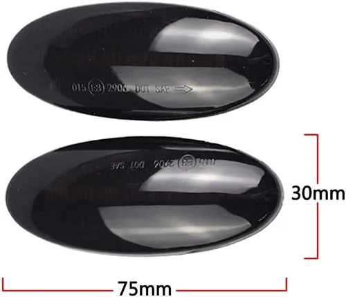 Miniatura 7 de Para Nissan Qashqai J10 X-trail T31 Cube Juke Leaf Micra Micra K13 Note E11 Dynamic Auto LED Side Marker Luz de señal de giro transparente (ahumado)