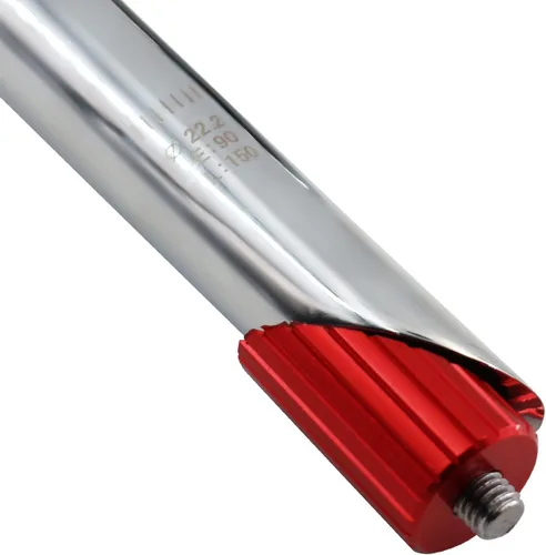 Miniatura 3 de Aleación de aluminio galvanizado Bicicleta Quill Stem Completo CNC Rectificado Clásico Vintage Bicicleta Vástago 1.252 in Plateado