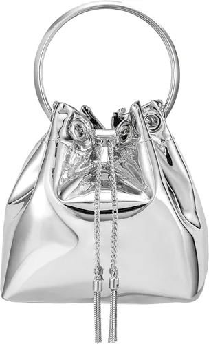 SWEETV Bolso de noche con lentejuelas brillantes para mujer, con diamantes de imitación, para uso formal, boda, cóctel, graduación, fiesta, club