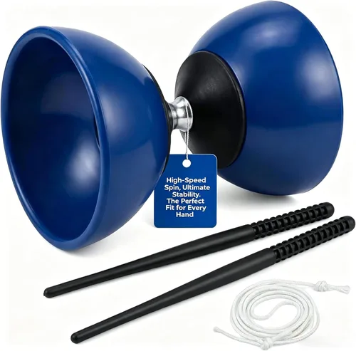 Diabolo - Juego de yoyo chino para niños y principiantes, tamaño pequeño de 4.7 pulgadas, juguete tradicional de malabarismo con varillas de fibra
