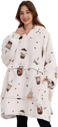Miniatura 63 de KFUBUO Manta portátil con capucha de sherpa para niños, todos los patrones, sudadera de gran tamaño con bolsillo, regalos de cumpleaños para niñas