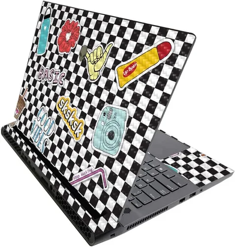 Miniatura 730 de MightySkins - Skin brillante con purpurina para Alienware M17 R3 (2020) y M17 R4 (2021) - Diversión de los años 90 Acabado duradero con purpurina