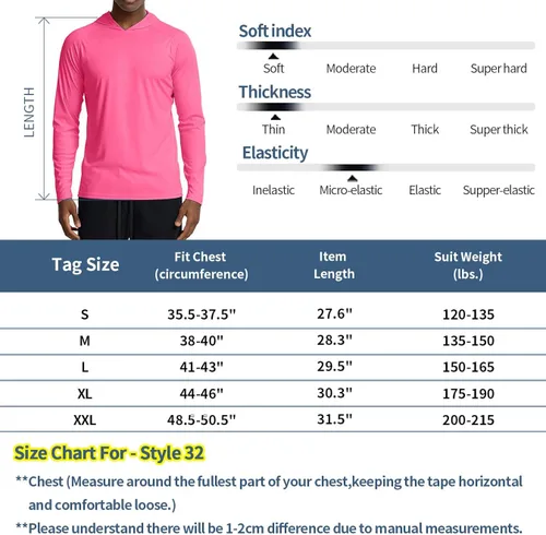 Miniatura 5 de Zengjo Sudadera ligera con capucha para hombre, manga larga con capucha