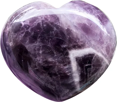 Miniatura 6 de Fekuar Piedra de palma de bolsillo de corazón de cuarzo rosa natural, cristal curativo, romántico amor, piedras de preocupación de energía, Cristal