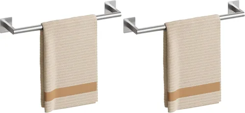 Miniatura 16 de USHOWER Toallero de níquel cepillado, toalleros de 18 pulgadas para montaje en pared de baño, soporte de toalla de acero inoxidable resistente