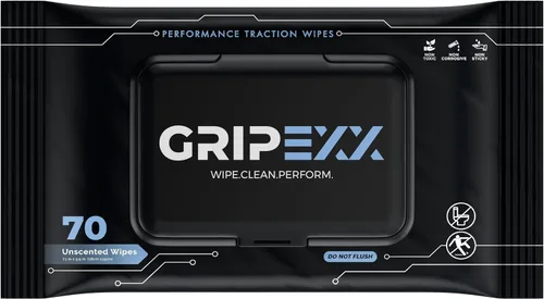 GRIPEXX - 70 toallitas para zapatos, toallitas multiusos para zapatillas de baloncesto y sneakerheads - Alternativa al spray de agarre de baloncesto
