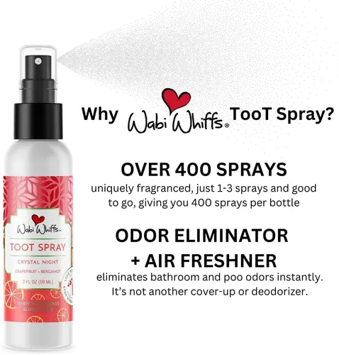 Miniatura 4 de Wabi Whiffs Sprays Toot para habitaciones y baños (Crystal Night)