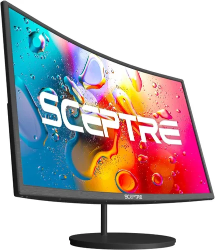 Miniatura 2 de Sceptre - Monitor curvo de 24 pulgadas, 75Hz, LED, para videojuegos, Full HD, 1080P, HDMI, VGA, con altavoces, montaje de pared VESA listo