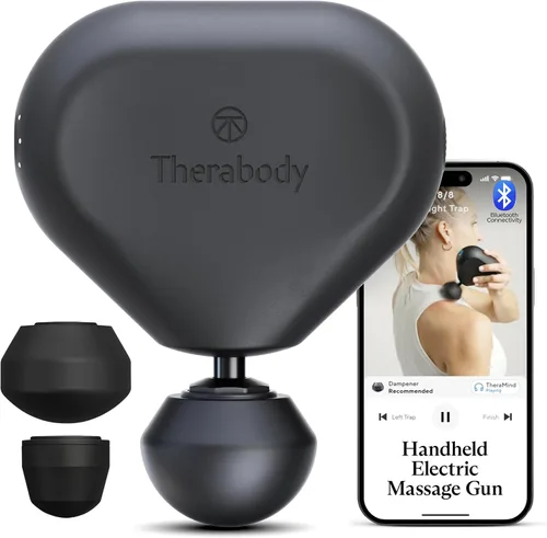TheraGun Mini (3ª generación) de Therabody - Pistola de masaje ultraportátil y esencial de viaje para un alivio rápido y eficaz del dolor y la