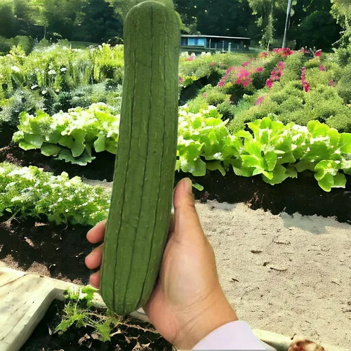 Miniatura 2 de ZEshops 30 semillas de calabaza Luffa Chubby Pier - Vegetal de lufa tradicional sin OMG para plantar en jardines domésticos, enrejados y espacios