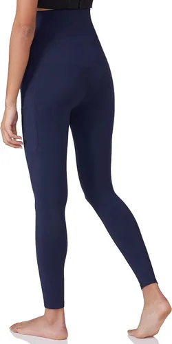 Miniatura 5 de POSHDIVAH Leggings de entrenamiento de maternidad para mujer sobre el vientre, pantalones de yoga con bolsillos, ropa deportiva suave, pantalones