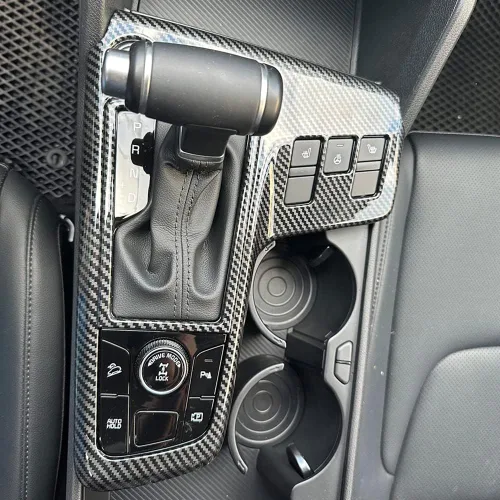Miniatura 5 de AOKIO Compatible con accesorios Kia Sportage 2023 2024 2025 Cubierta de panel de palanca de cambios de consola central