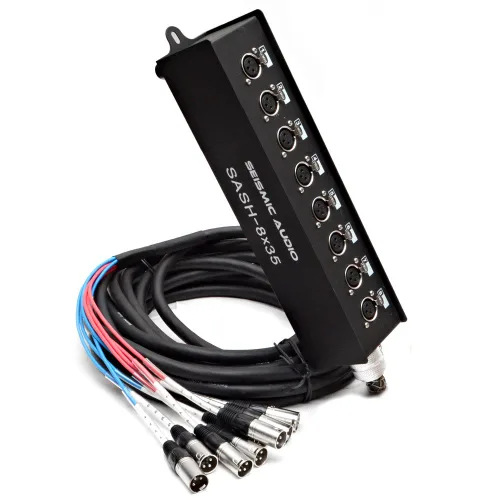 Miniatura 6 de Seismic Audio - SASH-4x20 - Cable XLR de 4 canales Enviar Sub Snake - 20 pies