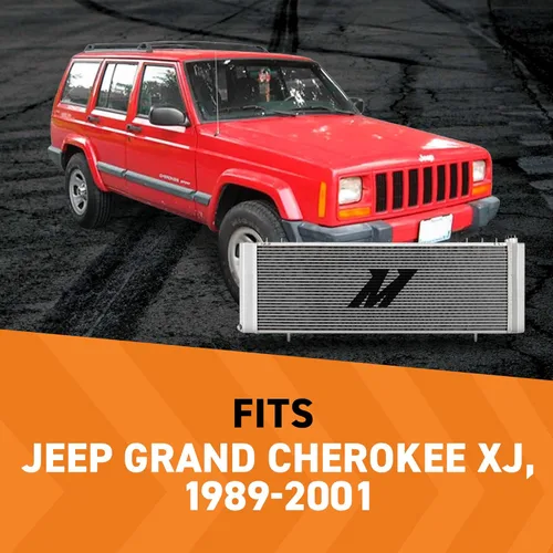 Miniatura 2 de Mishimoto MMRAD-XJ-89 Radiador de aluminio de alto rendimiento, compatible con Jeep Grand Cherokee XJ, 1989-2001