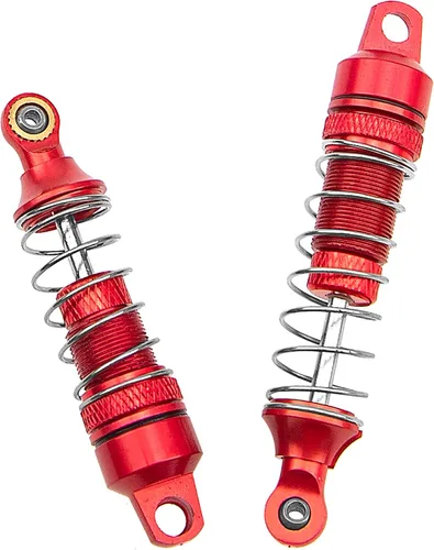 Miniatura 4 de Paquete de 4 amortiguadores Vgoohobby Suspensión delantera y trasera compatible con 1/18 losi Mini T 2.0 Mini-B 2WD RC Stadium Piezas de Rojo