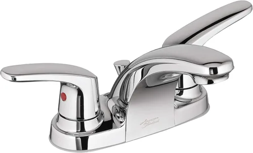 American Standard 7075200.002 Colony Pro - Grifo de baño con dos manijas (1.2 GPM, cromo pulido)