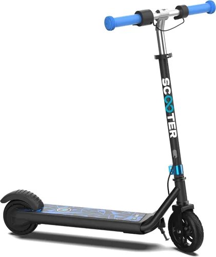 Miniatura 4 de Gyroor H30 Max Scooter eléctrico para niños, pantalla LED, potente motor de 150 W, sistema de freno doble, altura y velocidad ajustables, los Clásico