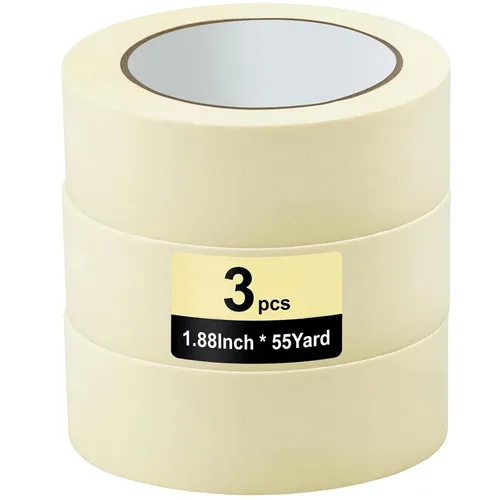 Fainne 3 rollos de cinta adhesiva a granel de 55 yardas, cinta de uso general para aula, etiquetado, manualidades, oficina, proyectos escolares,