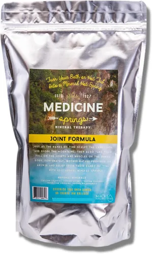 Medicine Springs - Tina de baño de terapia mineral (2 remojos) Minerales del mar Muerto, colección de remojo de aguas termales para curación,