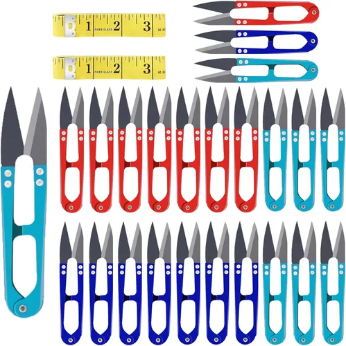Miniatura 10 de UCEC Tijeras de hilo de 4.2 pulgadas, tijeras de coser pequeñas de ganchillo para coser y tejer, mini tijeras pequeñas para coser bordado, tejer
