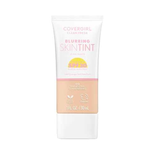 Miniatura 18 de COVERGIRL Clean Fresh - Tinte para piel borrosa con SPF 30, 420 luz/medio neutro, base líquida, acabado mate suave, suaviza, ilumina, difumina