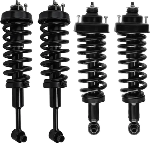 Miniatura 35 de Detroit Axle - 4 piezas de soportes para Toyota 2004 2005 2006 2007 2008 2009 Prius, soportes delanteros y traseros con resortes helicoidales