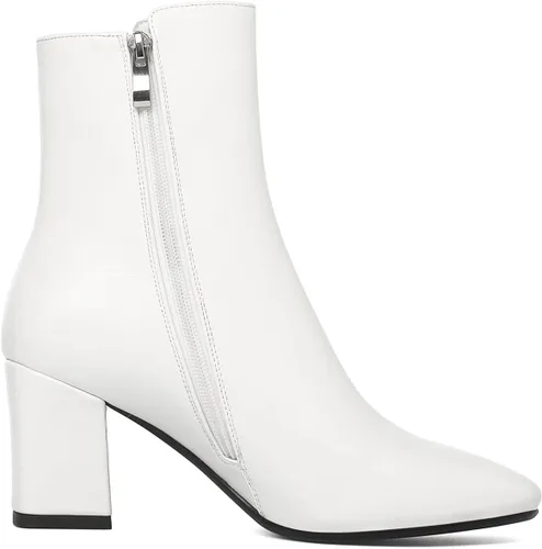 Miniatura 3 de Caradise Botas de tacón alto y grueso para mujer con cremallera y punta cuadrada